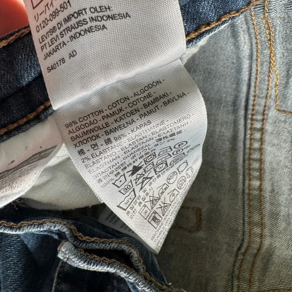 Levi's 559 Denim Relaxed Straight Jeans Pants Men's Size 34x30 Medium Wash Clean